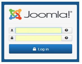 Joomla login page
