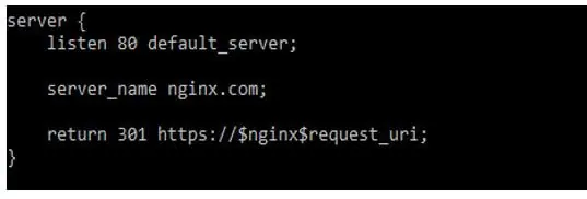 Nginx Force HTTPS 1