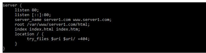 first server name as server1.com