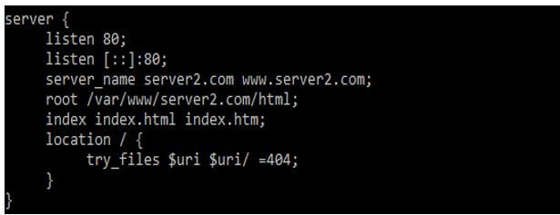 server name as server2.com