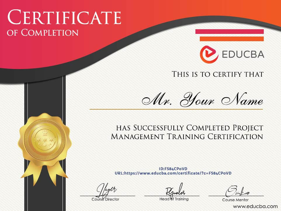 Project Management Training Certification Certification