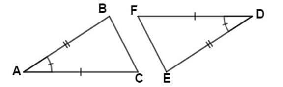 two set of triangles