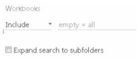 Include and Expand a search to subfolders