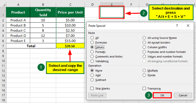 How To Use Paste Special In Excel 18 Shortcuts And Examples 1526