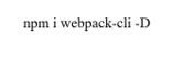 webpack-CLI as a dev-dependency