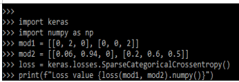 use the sparse categorical cross entropy