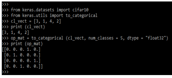num_classes as 5 and dtype as float32