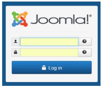 Joomla Backend Login Page