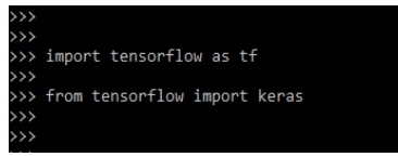 checking the installation of tensorflow