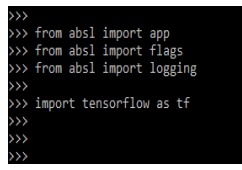 importing the module by using import keyword