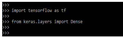 importing the module name as tensorflow