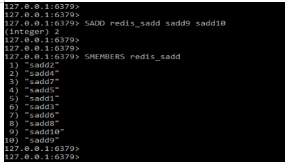 Redis SADD - Two elements