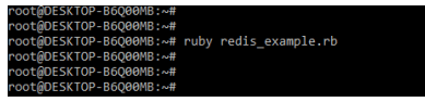 Ruby Redis Example
