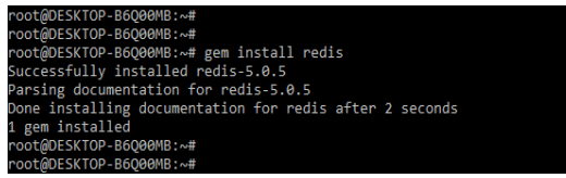 Redis gem - Installing the document