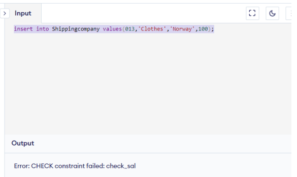 SQL Check - Violates the constraint