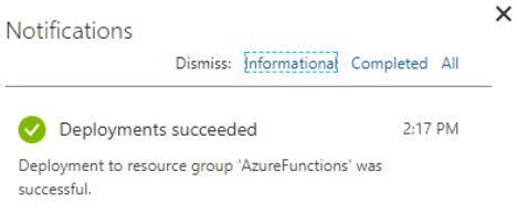Azure Function Triggers Notifications