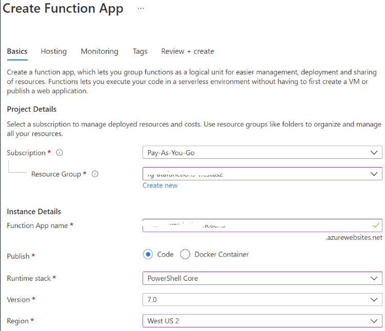 Azure Functions Example App