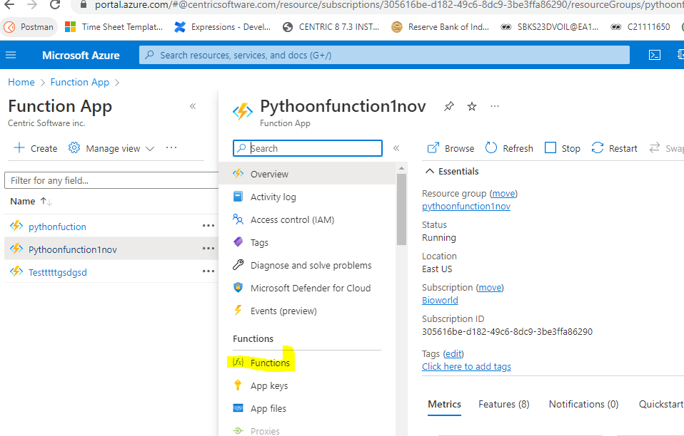 Azure Functions Python App