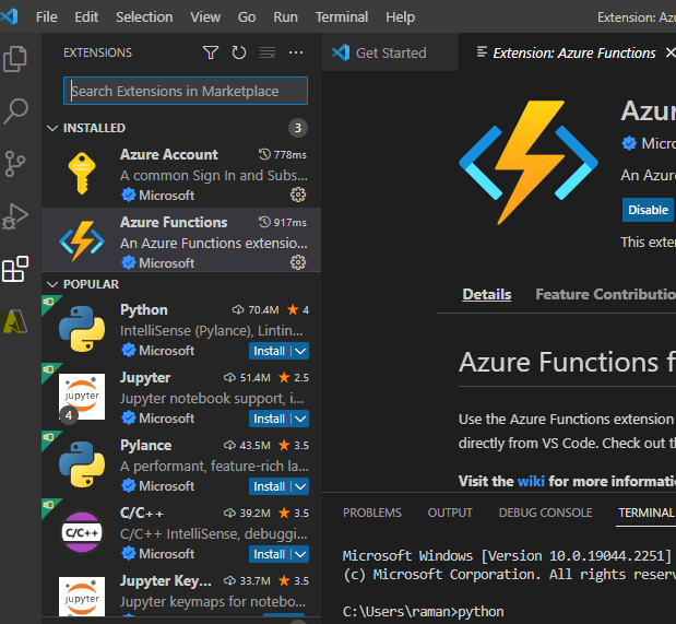 Azure Functions Python Icon