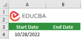 Date Ranges in Excel - Building Date Range