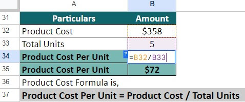 Product Cost-Example 3 Solution 4
