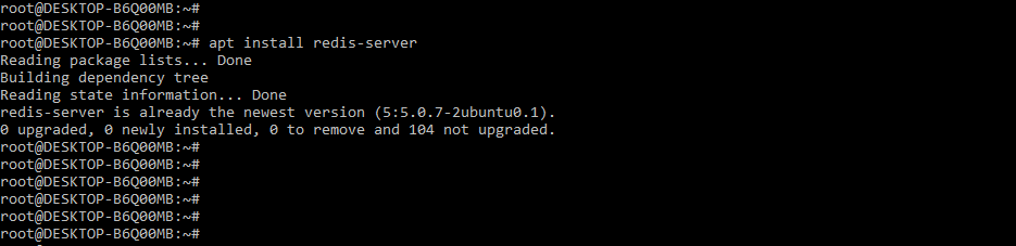 Install redis server