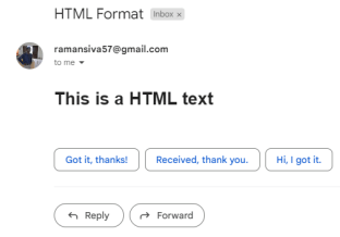 Java Sending Email - HTML format