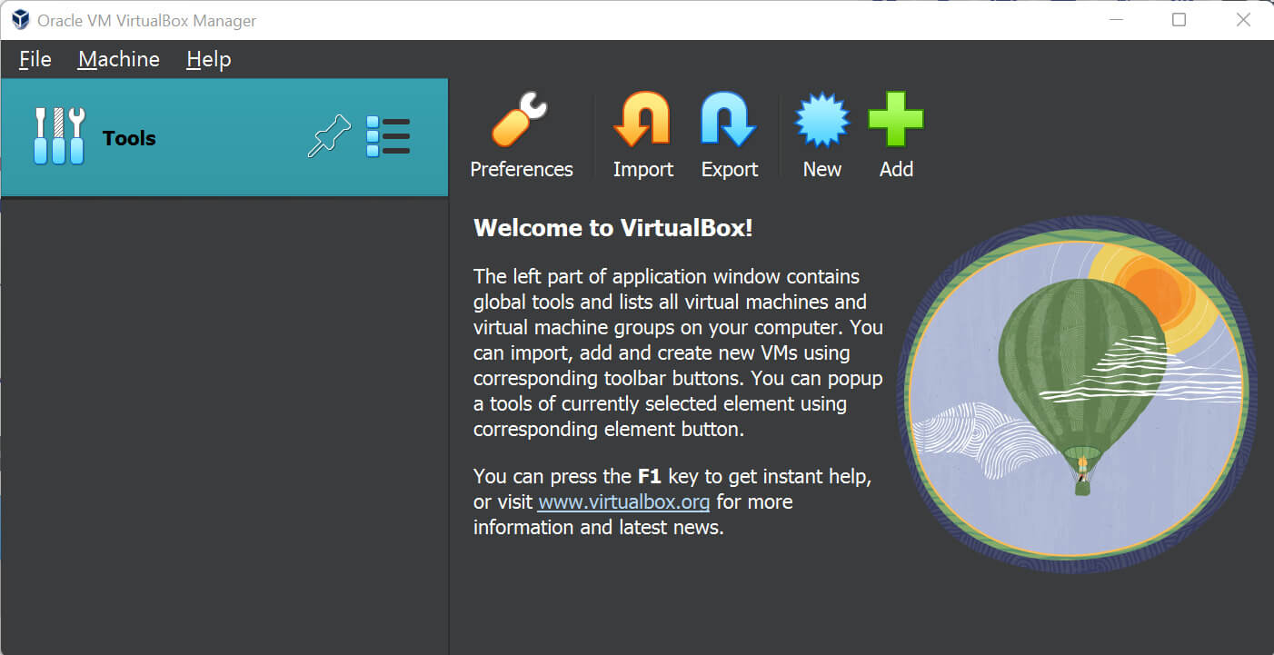 Kali Linux Virtual Box - Import Option
