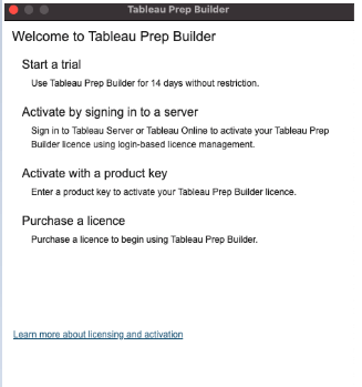 Launch the prep builder
