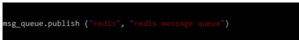 reading the redis message