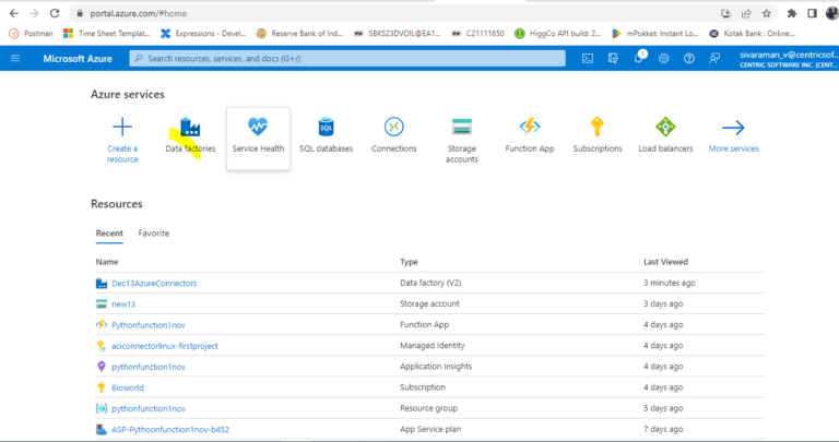 Azure Data Factory Connectors | Parameters to do Additional Services