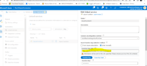 Azure Data Factory Connectors | Parameters to do Additional Services