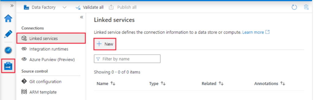 Azure Data Factory Oracle - Linked Services