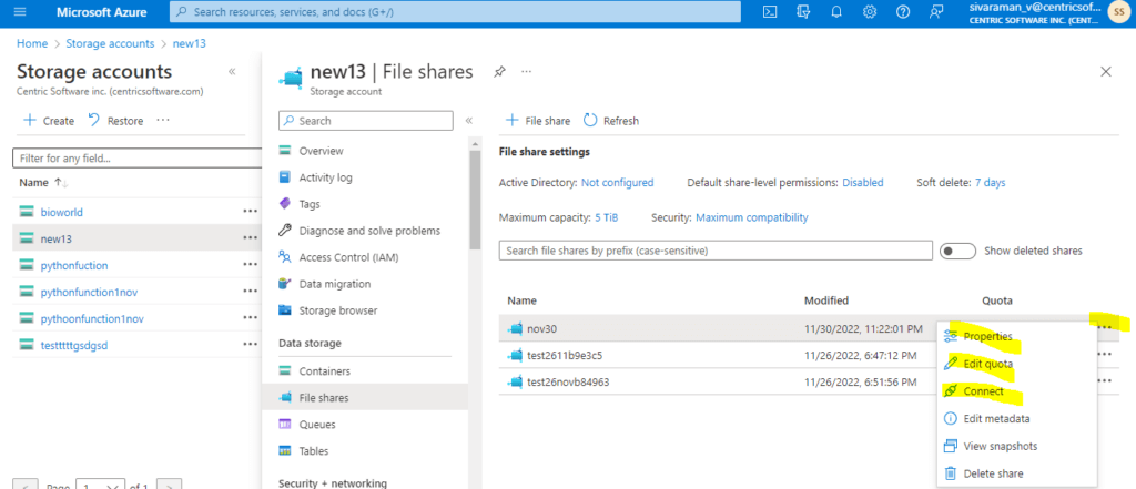 Azure Storage Files | Safe and Severless Cloud File Sharing