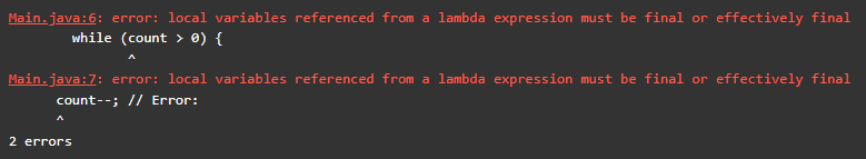 Java 8 Lambda Variables