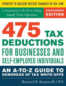 475 Tax Deductions for Businesses and Self Employed Individuals