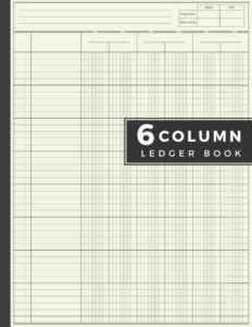 6 Column Ledger Book