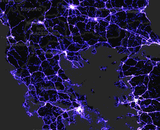 World Map of Cell Towers