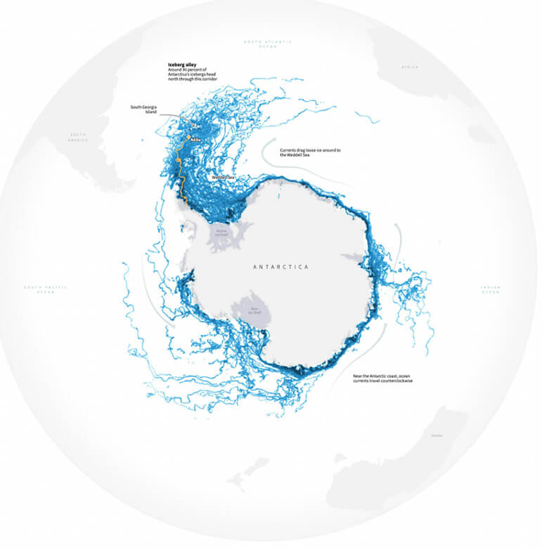 Changes in Climate and Icebergs