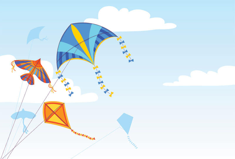 Flying Kites in Bermuda