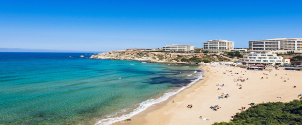 Tourist attraction of Malta - Golden Bay