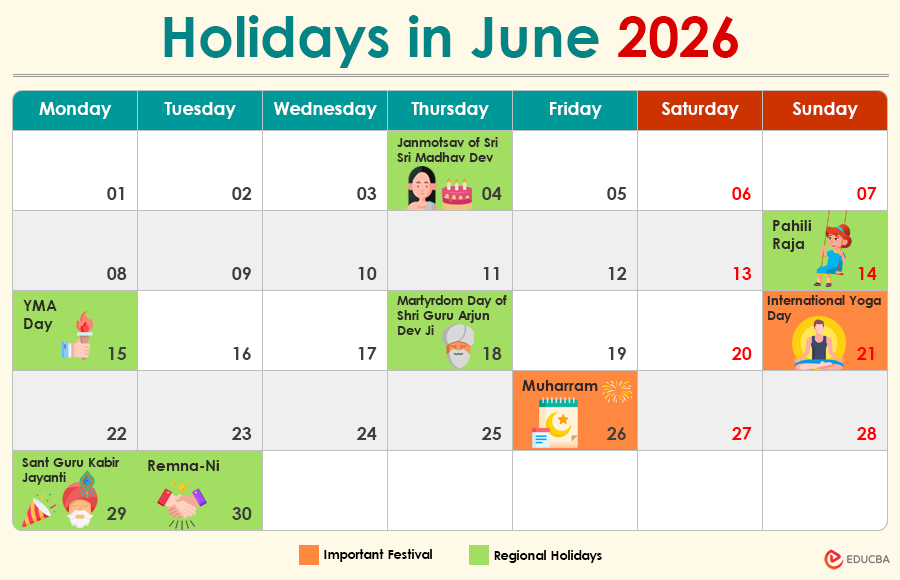 Holidays in June 2026