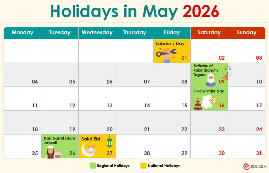 Holidays in May 2026