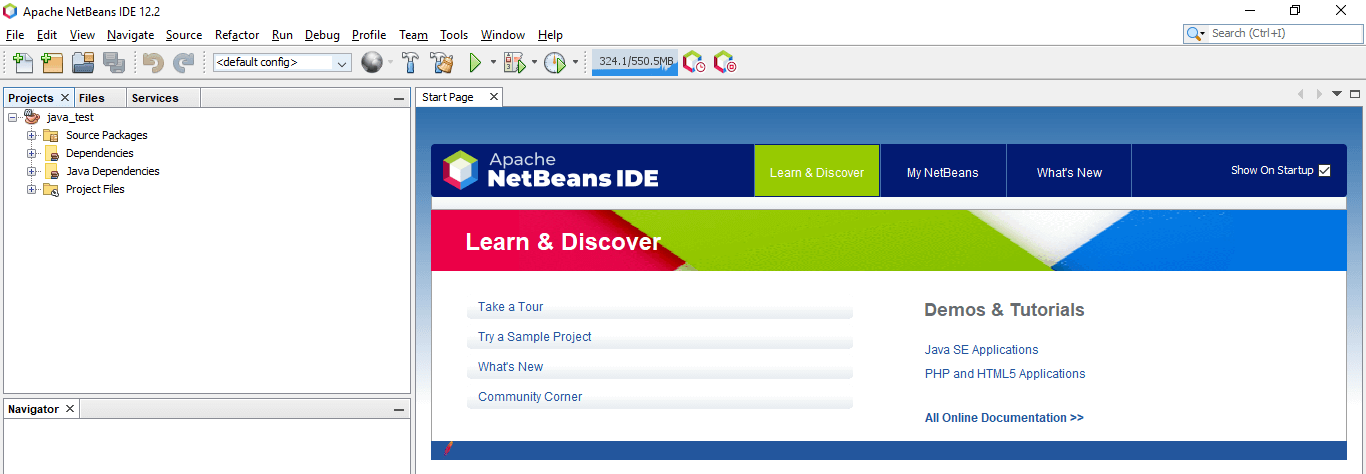 Java Projects in NetBeans 8