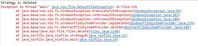 Java nio file AccessDeniedException 2