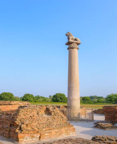 Tourist Places in Bihar-The Ashokan Pillar