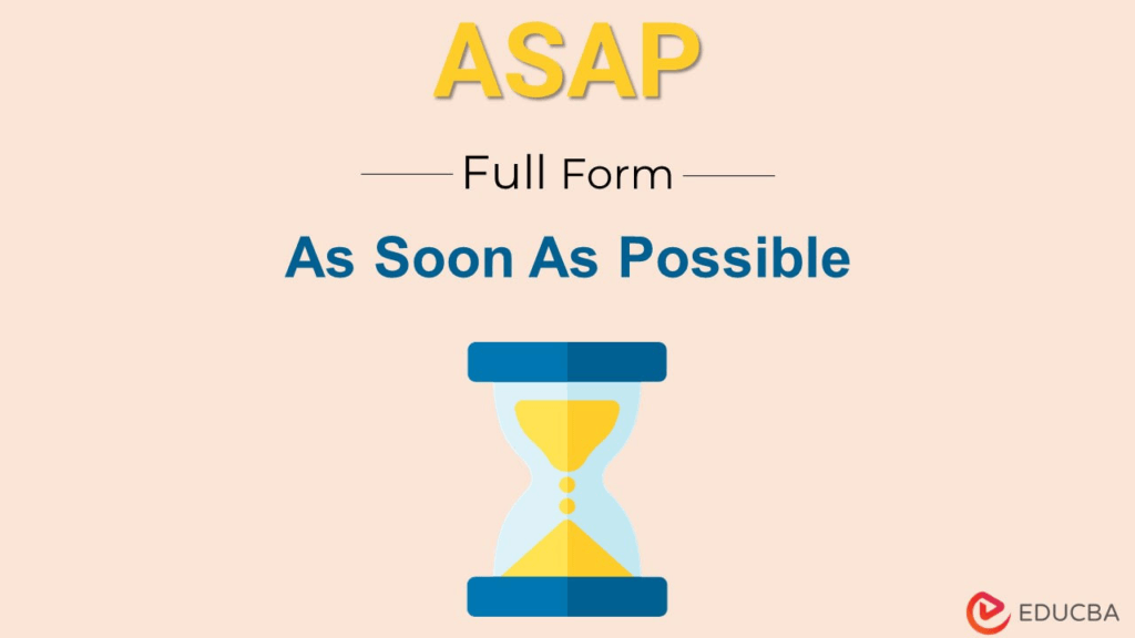 Full Form of ASAP 1
