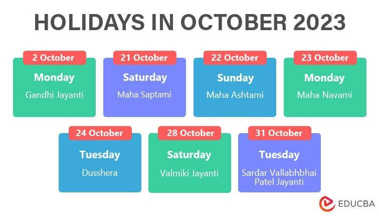 What Major Holidays Are In October