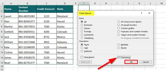 How to Quickly Transpose in Excel? Methods with Examples & Templates