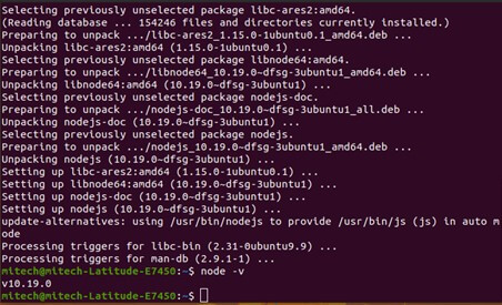 Install RVM Ubuntu - version number of Node.js